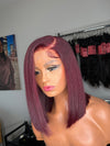 Burgundy bob unit